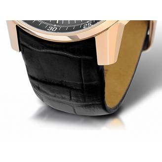 Vostok Europe Limousine Leather strap 565-rose-gold-Le-Black1